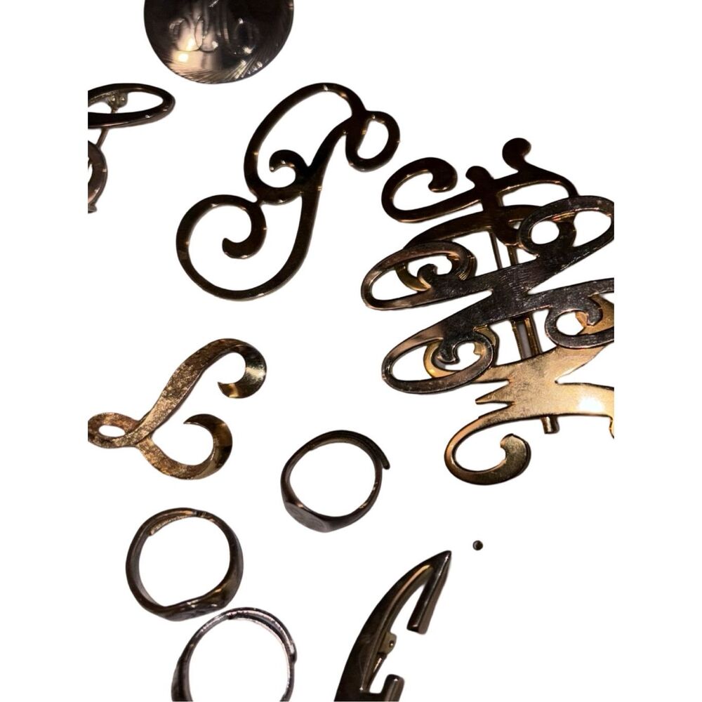 Mcm Various Cursive Monogram Letters Initials Vin… - image 6